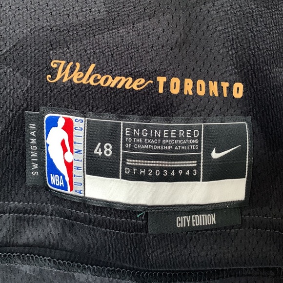 Fred Vanvleet Toronto Raptors Nike City Edition Swingman Jersey - Picture 7 of 10